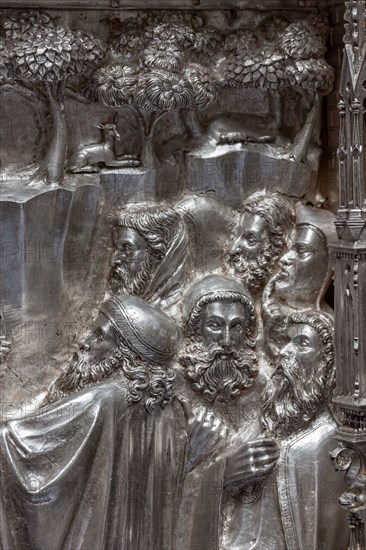 Détail de l'autel en argent du Trésor de Saint-Jean, Museo dell'Opera del Duomo, Florence