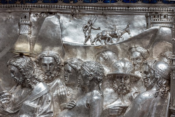 Détail de l'autel en argent du Trésor de Saint-Jean, Museo dell'Opera del Duomo, Florence