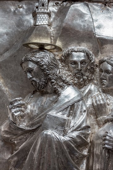 Détail de l'autel en argent du Trésor de Saint-Jean, Museo dell'Opera del Duomo, Florence