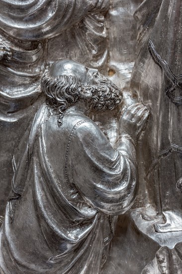 Détail de l'autel en argent du Trésor de Saint-Jean, Museo dell'Opera del Duomo, Florence