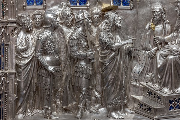 Détail de l'autel en argent du Trésor de Saint-Jean, Museo dell'Opera del Duomo, Florence