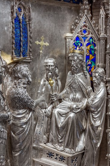 Détail de l'autel en argent du Trésor de Saint-Jean, Museo dell'Opera del Duomo, Florence