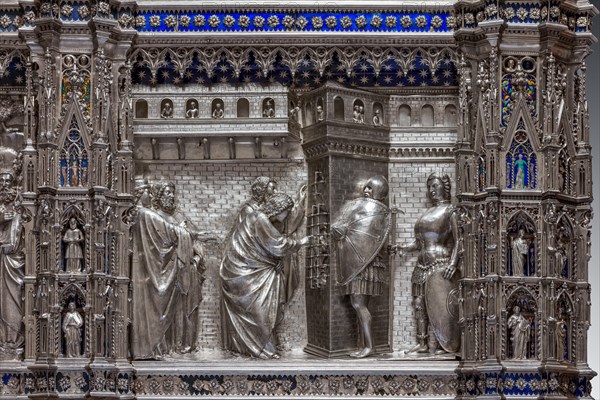 Détail de l'autel en argent du Trésor de Saint-Jean, Museo dell'Opera del Duomo, Florence