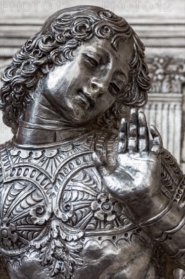 Détail de l'autel en argent du Trésor de Saint-Jean, Museo dell'Opera del Duomo, Florence