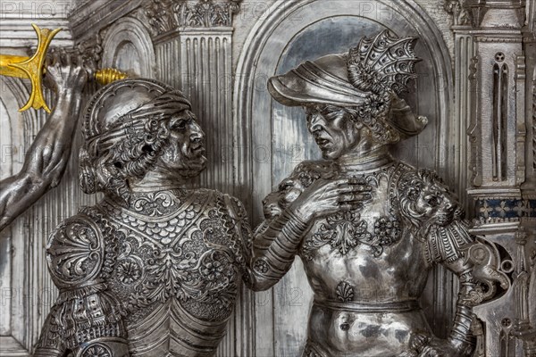 Détail de l'autel en argent du Trésor de Saint-Jean, Museo dell'Opera del Duomo, Florence