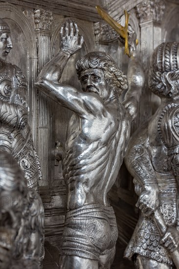 Détail de l'autel en argent du Trésor de Saint-Jean, Museo dell'Opera del Duomo, Florence