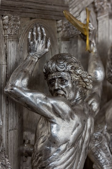 Détail de l'autel en argent du Trésor de Saint-Jean, Museo dell'Opera del Duomo, Florence