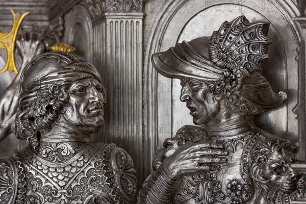 Détail de l'autel en argent du Trésor de Saint-Jean, Museo dell'Opera del Duomo, Florence