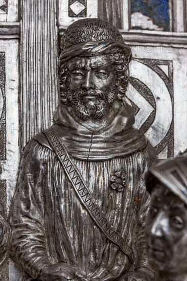 Détail de l'autel en argent du Trésor de Saint-Jean, Museo dell'Opera del Duomo, Florence