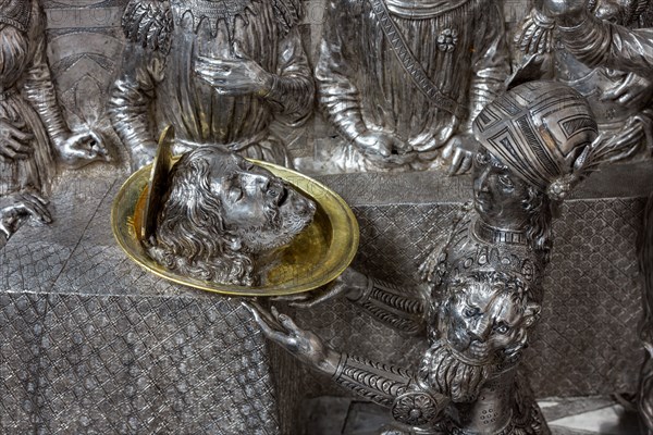 Détail de l'autel en argent du Trésor de Saint-Jean, Museo dell'Opera del Duomo, Florence