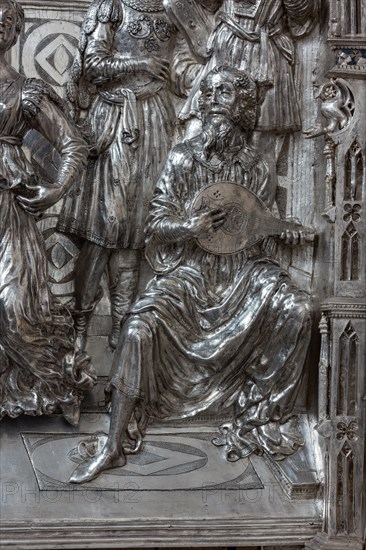 Détail de l'autel en argent du Trésor de Saint-Jean, Museo dell'Opera del Duomo, Florence