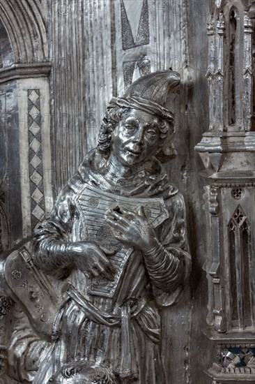 Détail de l'autel en argent du Trésor de Saint-Jean, Museo dell'Opera del Duomo, Florence