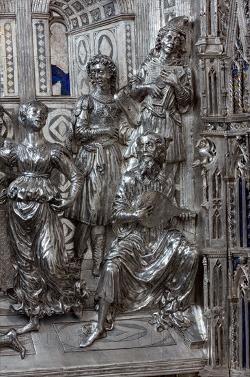 Détail de l'autel en argent du Trésor de Saint-Jean, Museo dell'Opera del Duomo, Florence