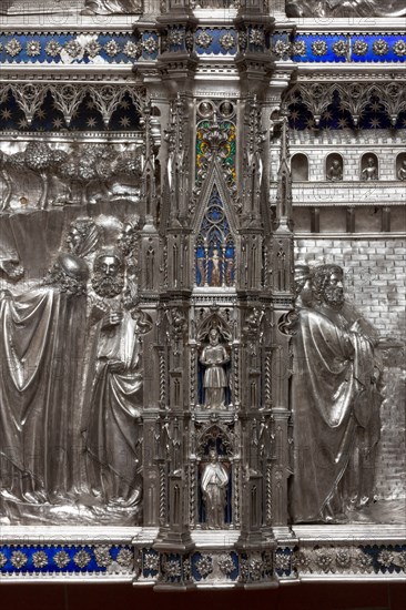 Détail de l'autel en argent du Trésor de Saint-Jean, Museo dell'Opera del Duomo, Florence