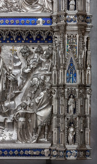 Détail de l'autel en argent du Trésor de Saint-Jean, Museo dell'Opera del Duomo, Florence