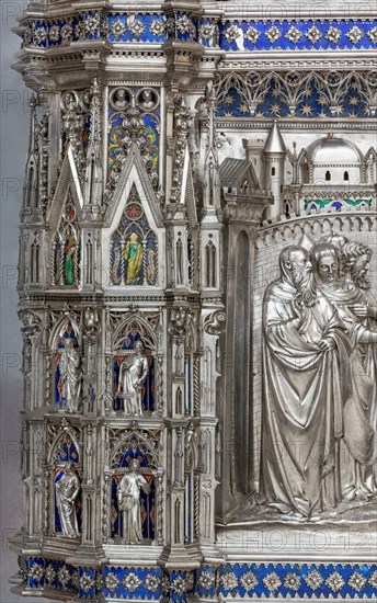 Détail de l'autel en argent du Trésor de Saint-Jean, Museo dell'Opera del Duomo, Florence