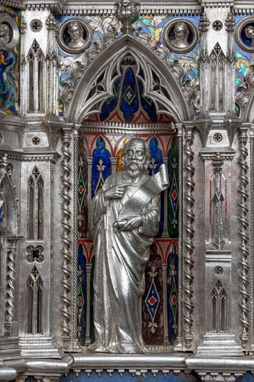 Détail de l'autel en argent du Trésor de Saint-Jean, Museo dell'Opera del Duomo, Florence