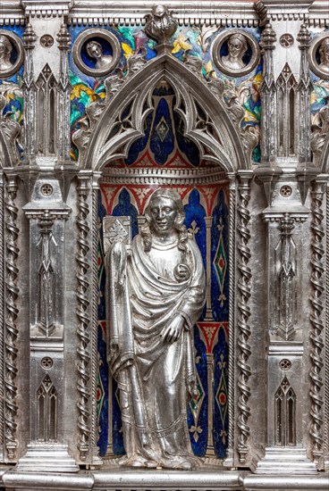 Détail de l'autel en argent du Trésor de Saint-Jean, Museo dell'Opera del Duomo, Florence