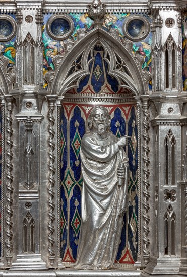 Détail de l'autel en argent du Trésor de Saint-Jean, Museo dell'Opera del Duomo, Florence