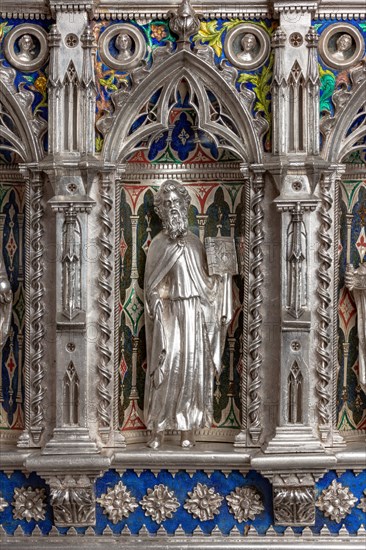 Détail de l'autel en argent du Trésor de Saint-Jean, Museo dell'Opera del Duomo, Florence