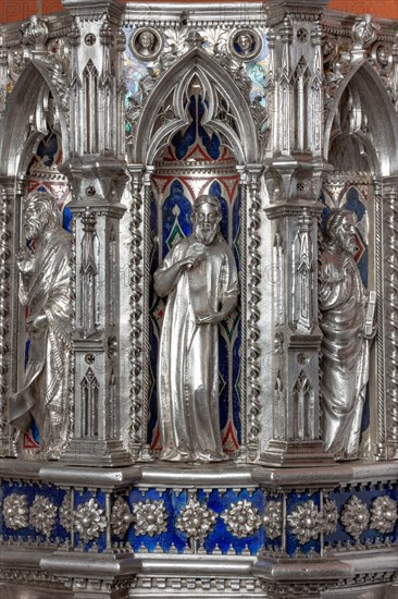 Détail de l'autel en argent du Trésor de Saint-Jean, Museo dell'Opera del Duomo, Florence