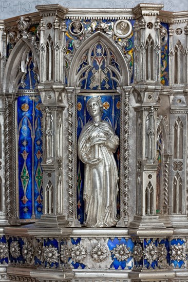 Détail de l'autel en argent du Trésor de Saint-Jean, Museo dell'Opera del Duomo, Florence