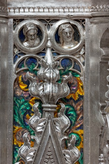 Détail de l'autel en argent du Trésor de Saint-Jean, Museo dell'Opera del Duomo, Florence