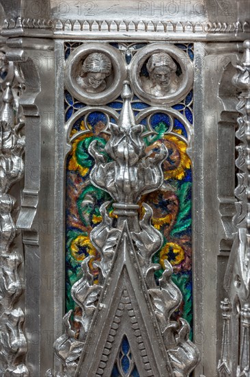 Détail de l'autel en argent du Trésor de Saint-Jean, Museo dell'Opera del Duomo, Florence