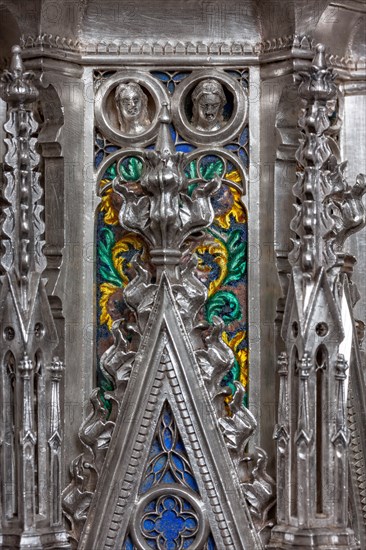 Détail de l'autel en argent du Trésor de Saint-Jean, Museo dell'Opera del Duomo, Florence