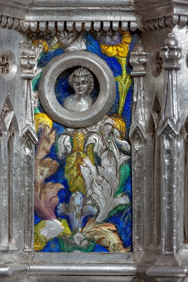 Détail de l'autel en argent du Trésor de Saint-Jean, Museo dell'Opera del Duomo, Florence