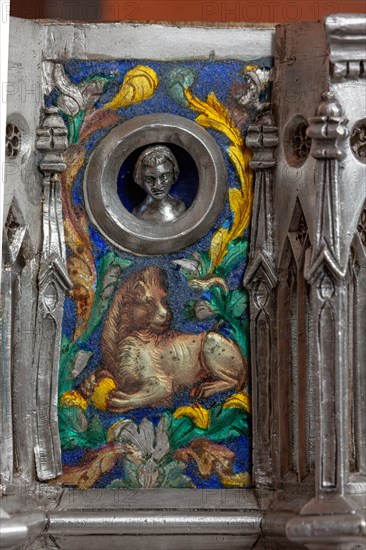 Détail de l'autel en argent du Trésor de Saint-Jean, Museo dell'Opera del Duomo, Florence