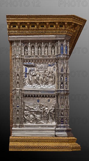 Détail de l'autel en argent du Trésor de Saint-Jean, Museo dell'Opera del Duomo, Florence