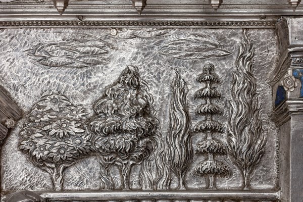 Détail de l'autel en argent du Trésor de Saint-Jean, Museo dell'Opera del Duomo, Florence