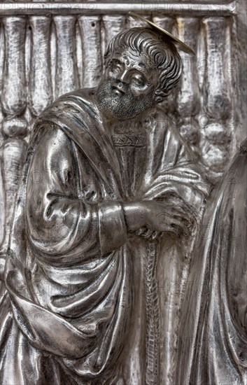 Détail de l'autel en argent du Trésor de Saint-Jean, Museo dell'Opera del Duomo, Florence