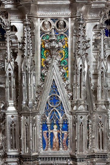 Détail de l'autel en argent du Trésor de Saint-Jean, Museo dell'Opera del Duomo, Florence