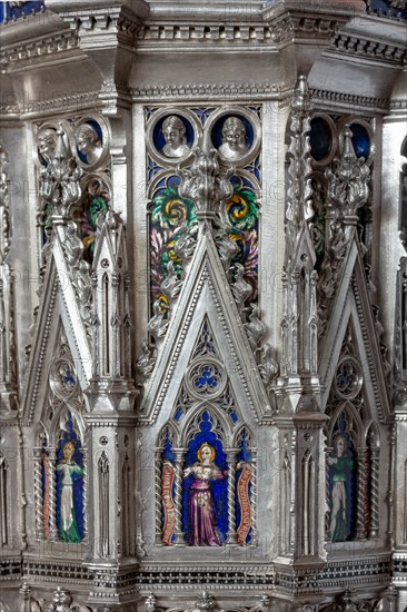 Détail de l'autel en argent du Trésor de Saint-Jean, Museo dell'Opera del Duomo, Florence