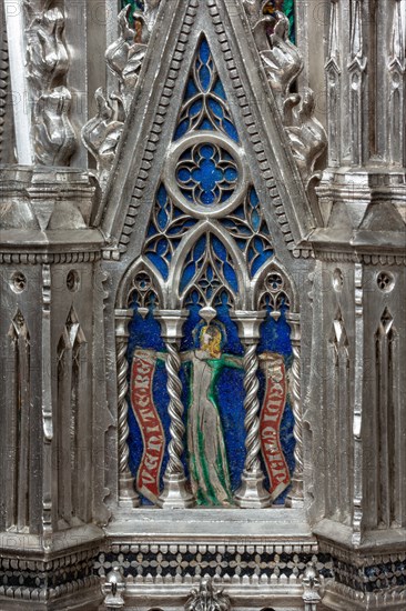 Détail de l'autel en argent du Trésor de Saint-Jean, Museo dell'Opera del Duomo, Florence