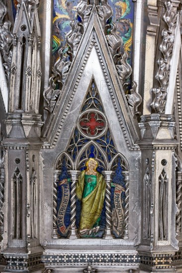 Détail de l'autel en argent du Trésor de Saint-Jean, Museo dell'Opera del Duomo, Florence