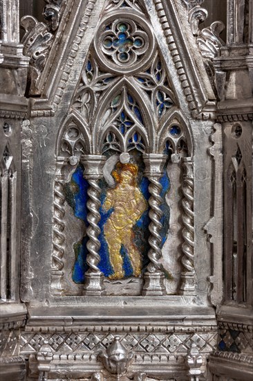 Détail de l'autel en argent du Trésor de Saint-Jean, Museo dell'Opera del Duomo, Florence