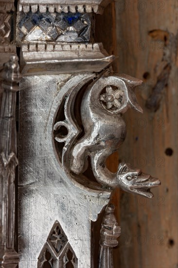 Détail de l'autel en argent du Trésor de Saint-Jean, Museo dell'Opera del Duomo, Florence