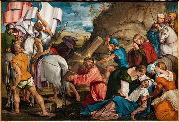 “Ascent to Calvary”, by Jacopo Bassano