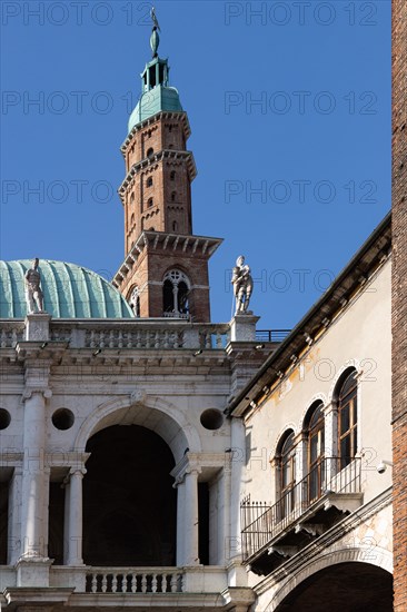 Vicenza: Northern side of the Palladian Basilica