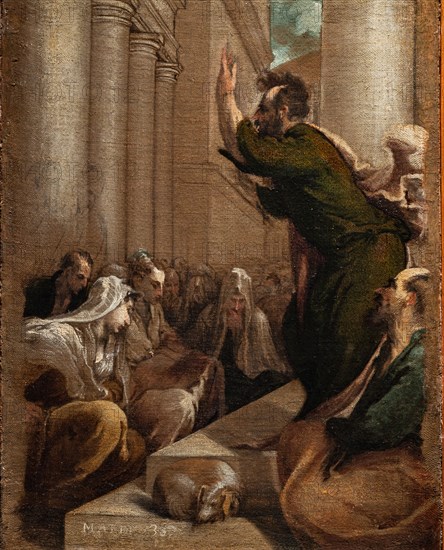 “Sermon of St. Paul”, by Jacopo Bassano