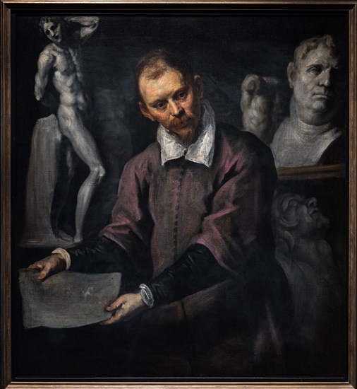 Portrait of a Man (Antonio Aliense?), by Jacopo Palma the Younger