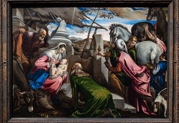 “Adoration of the Magi”, by Jacopo Bassano