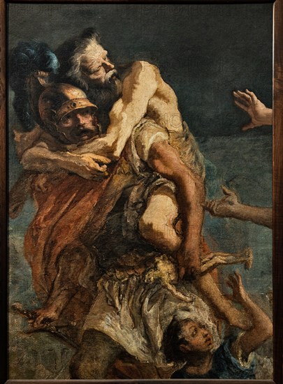 “Aeneas, Anchises and Ascanius”, by Giandomenico Tiepolo