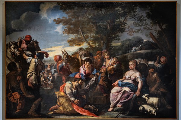 “Laban looks for the idols hidden by Rachel”, by Giovanni Antonio de Pieri