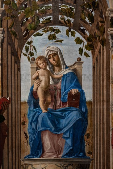 “Enthroned Madonna with Infant Jesus between saints James and Jerome”, by Giambattista Cima da Conegliano