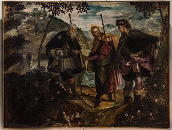 “Encounter on the road to Emmaus”, by Domenico Tintoretto