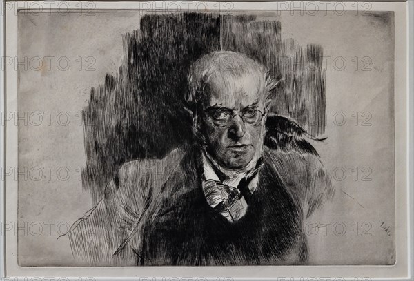 “Portrait of the painter Adolf Menzel” by Giovanni Boldini